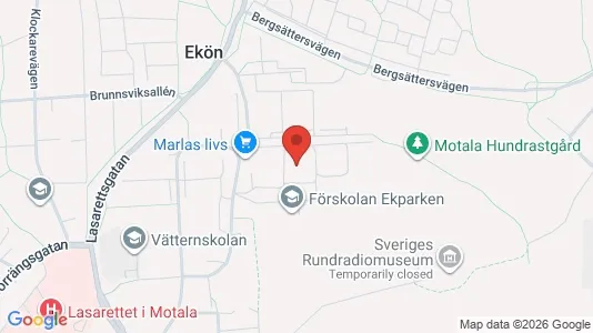 Apartments for rent i Motala - kort over placeringen