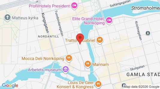 Apartments for rent i Norrköping - kort over placeringen