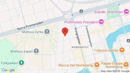 Apartments for rent i Norrköping - kort over placeringen