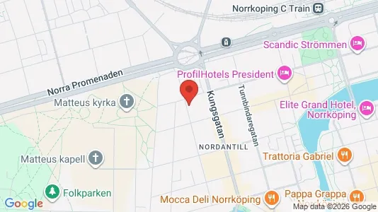 Apartments for rent i Norrköping - kort over placeringen