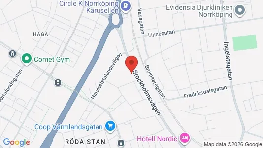 Apartments for rent i Norrköping - kort over placeringen