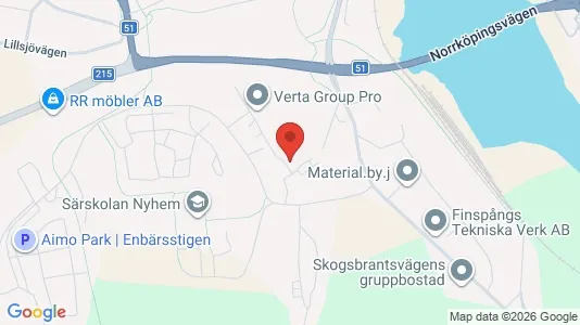 Apartments for rent i Finspång - kort over placeringen