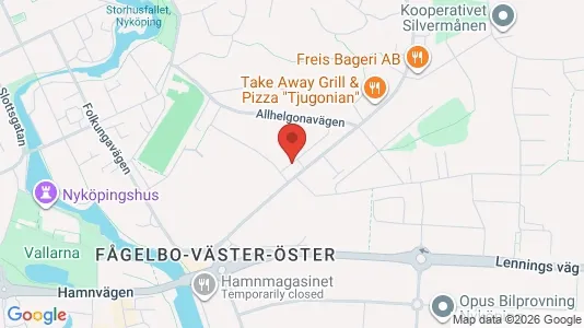 Apartments for rent i Nyköping - kort over placeringen
