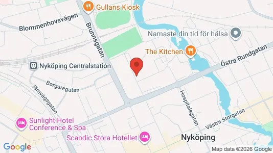 Apartments for rent i Nyköping - kort over placeringen