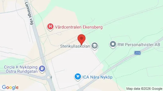 Apartments for rent i Nyköping - kort over placeringen