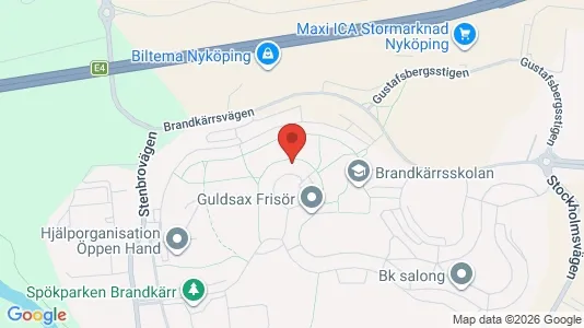 Apartments for rent i Nyköping - kort over placeringen