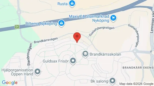 Apartments for rent i Nyköping - kort over placeringen