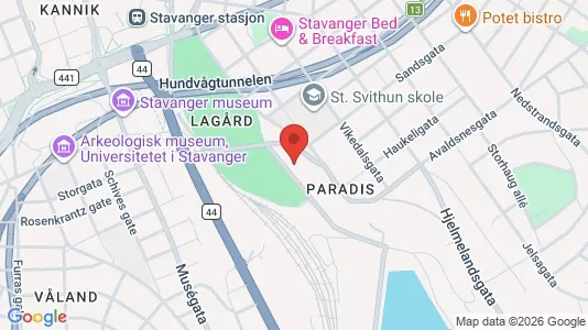 Apartments for rent i Stavanger - kort over placeringen