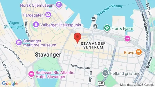 Apartments for rent i Stavanger - kort over placeringen