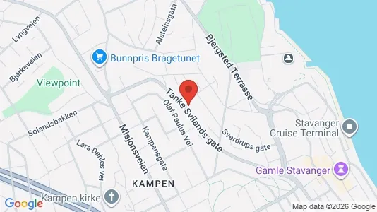 Rooms for rent i Stavanger - kort over placeringen