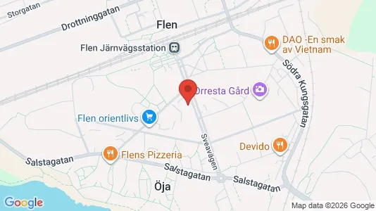 Apartments for rent i Flen - kort over placeringen