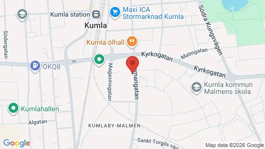 Apartments for rent i Kumla - kort over placeringen
