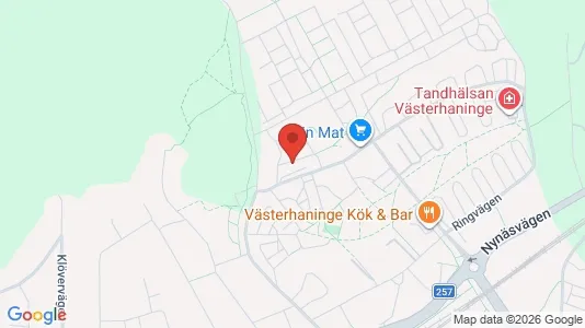 Apartments for rent i Haninge - kort over placeringen