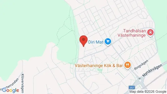 Apartments for rent i Haninge - kort over placeringen