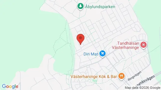 Apartments for rent i Haninge - kort over placeringen