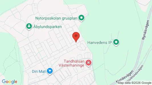 Apartments for rent i Haninge - kort over placeringen