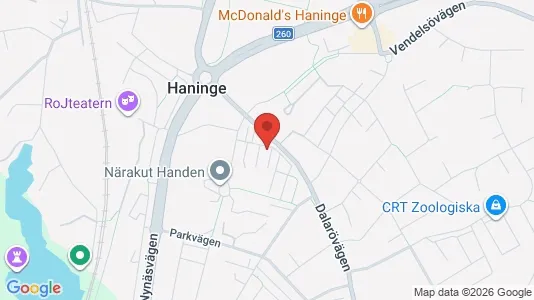 Apartments for rent i Haninge - kort over placeringen