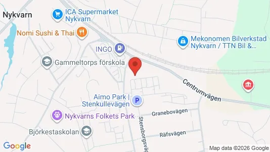 Apartments for rent i Nykvarn - kort over placeringen
