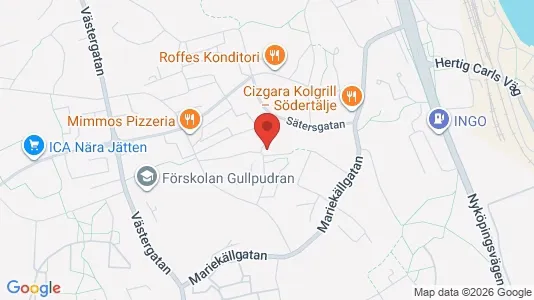 Apartments for rent i Södertälje - kort over placeringen