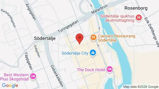Apartments for rent i Södertälje - kort over placeringen