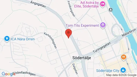 Apartments for rent i Södertälje - kort over placeringen