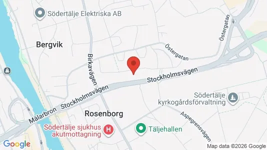 Apartments for rent i Södertälje - kort over placeringen
