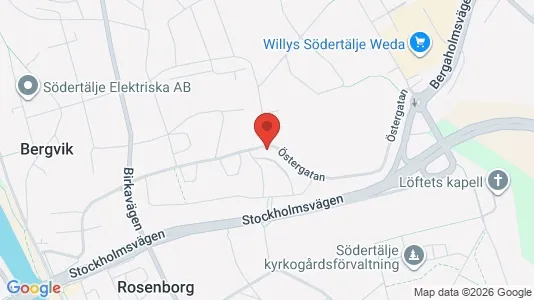 Apartments for rent i Södertälje - kort over placeringen