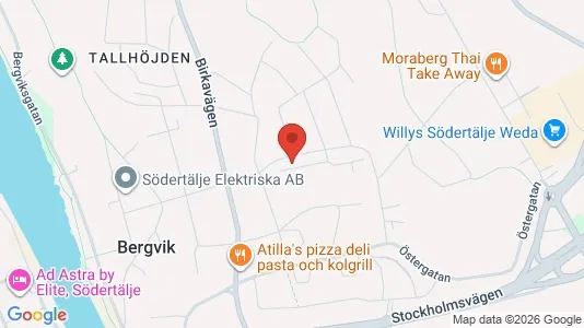 Apartments for rent i Södertälje - kort over placeringen