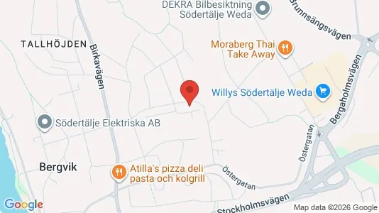 Apartments for rent i Södertälje - kort over placeringen