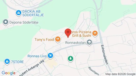 Apartments for rent i Södertälje - kort over placeringen