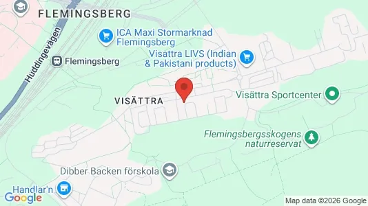 Apartments for rent i Huddinge - kort over placeringen