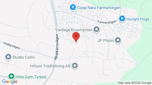 Apartments for rent i Tyresö - kort over placeringen