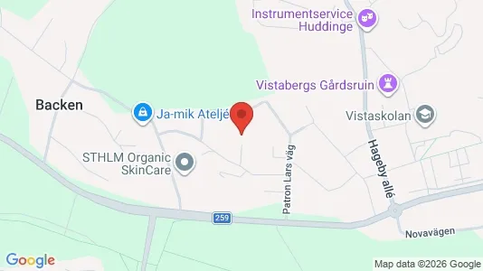 Apartments for rent i Huddinge - kort over placeringen