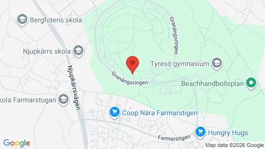 Apartments for rent i Tyresö - kort over placeringen