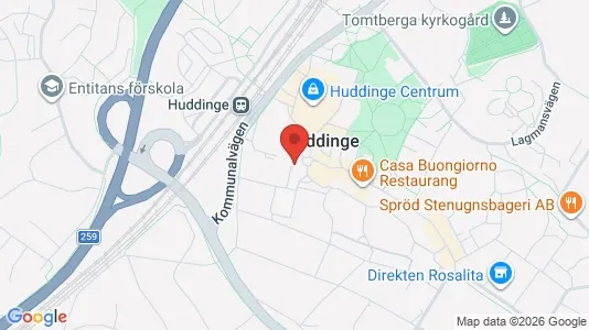Apartments for rent i Huddinge - kort over placeringen