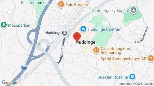 Apartments for rent i Huddinge - kort over placeringen