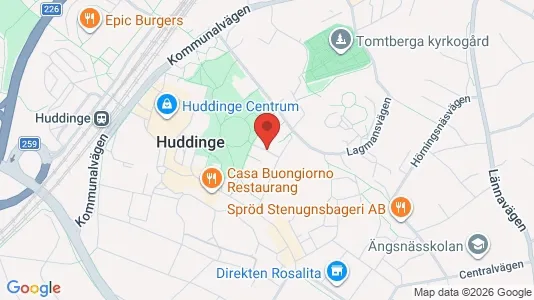 Apartments for rent i Huddinge - kort over placeringen