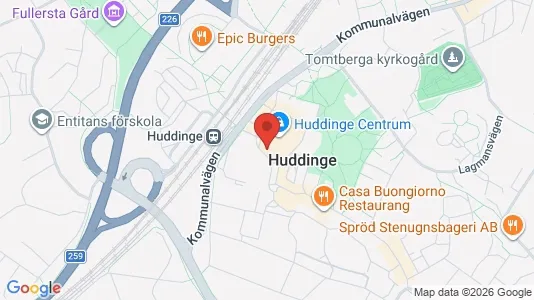 Apartments for rent i Huddinge - kort over placeringen