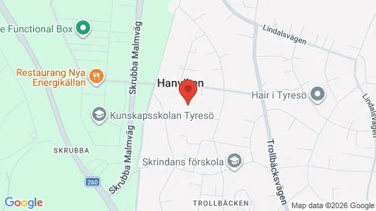 Apartments for rent i Tyresö - kort over placeringen