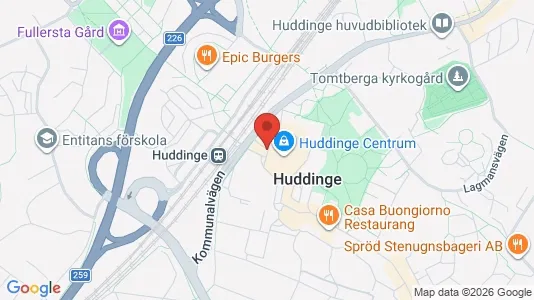 Apartments for rent i Huddinge - kort over placeringen