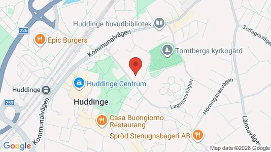 Apartments for rent i Huddinge - kort over placeringen