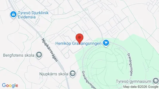 Apartments for rent i Tyresö - kort over placeringen