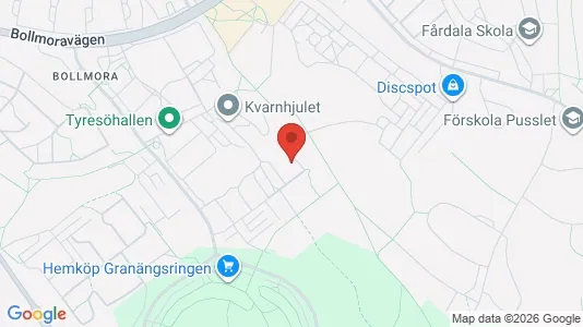 Apartments for rent i Tyresö - kort over placeringen