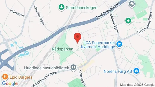 Apartments for rent i Huddinge - kort over placeringen