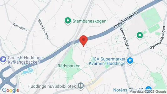 Apartments for rent i Huddinge - kort over placeringen