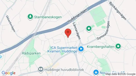 Apartments for rent i Huddinge - kort over placeringen