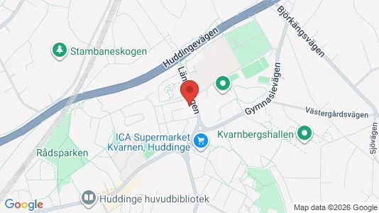 Apartments for rent i Huddinge - kort over placeringen