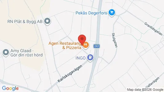 Apartments for rent i Degerfors - kort over placeringen