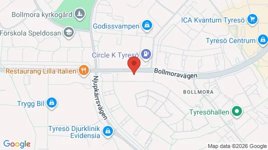 Apartments for rent i Tyresö - kort over placeringen