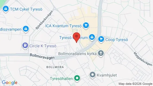 Apartments for rent i Tyresö - kort over placeringen